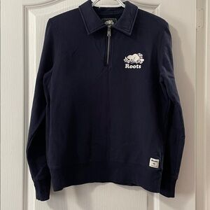 Roots Quarter Zip Polo Sweatshirt